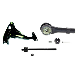 MOOG® - Front Passenger Side Lower Control Arm with Ball Joint and Tie Rod End Kit