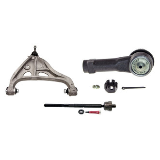 MOOG® - Front Passenger Side Lower Control Arm with Ball Joint and Tie Rod End Kit