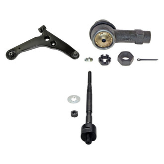 MOOG® - Front Passenger Side Lower Control Arm with Ball Joint and Tie Rod End Kit