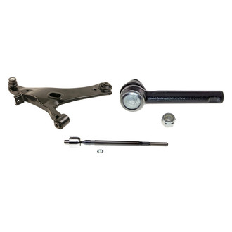 MOOG® - Front Passenger Side Lower Control Arm with Ball Joint and Tie Rod End Kit