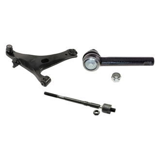 MOOG® - Front Passenger Side Lower Control Arm with Ball Joint and Tie Rod End Kit