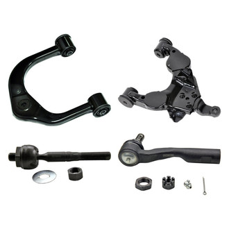 MOOG® - Front Passenger Side Lower and Upper Control Arm and Tie Rod End Kit