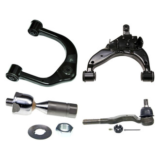 MOOG® - Front Passenger Side Lower and Upper Control Arm and Tie Rod End Kit