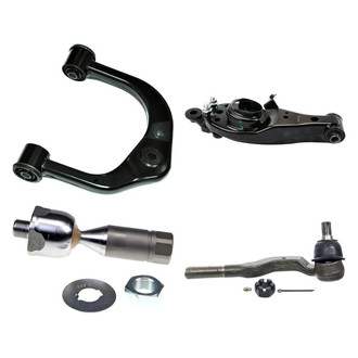 MOOG® - Front Passenger Side Lower and Upper Control Arm and Tie Rod End Kit