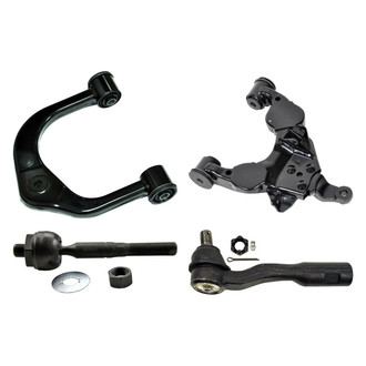 MOOG® - Front Passenger Side Lower and Upper Control Arm and Tie Rod End Kit