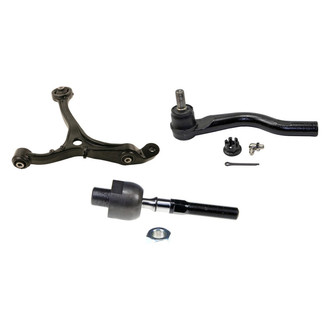 MOOG® - Front Passenger Side Lower Control Arm and Tie Rod End Kit