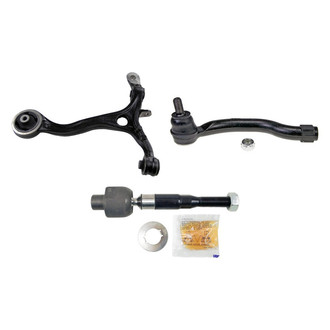 MOOG® - Front Passenger Side Lower Control Arm and Tie Rod End Kit