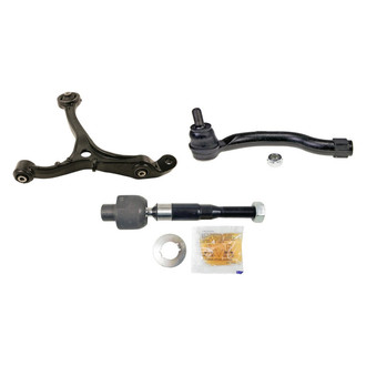 MOOG® - Front Passenger Side Lower Control Arm and Tie Rod End Kit