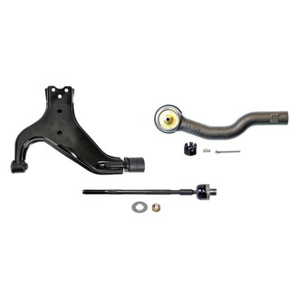 MOOG® - Front Passenger Side Lower Control Arm and Tie Rod End Kit