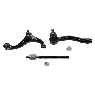 MOOG® - Front Passenger Side Lower Control Arm and Tie Rod End Kit