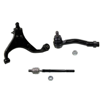 MOOG® - Front Passenger Side Lower Control Arm and Tie Rod End Kit