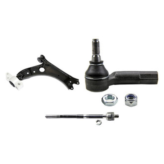 MOOG® - Front Passenger Side Lower Control Arm and Tie Rod End Kit