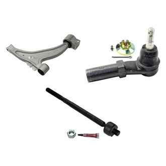MOOG® - Front Passenger Side Lower Control Arm and Tie Rod End Kit