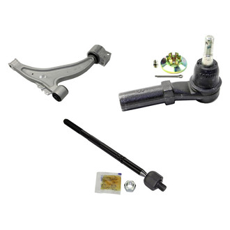 MOOG® - Front Passenger Side Lower Control Arm and Tie Rod End Kit
