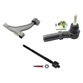 MOOG® - Front Passenger Side Lower Control Arm and Tie Rod End Kit