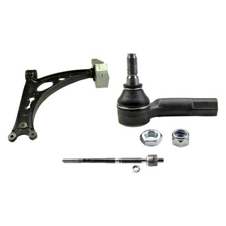MOOG® - Front Passenger Side Lower Control Arm and Tie Rod End Kit