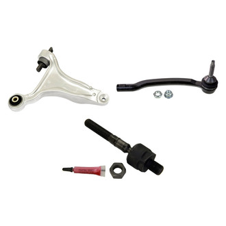 MOOG® - Front Passenger Side Lower Control Arm and Tie Rod End Kit
