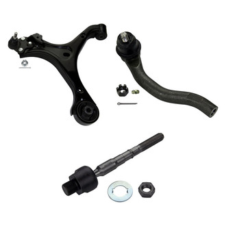 MOOG® - Front Passenger Side Lower Control Arm and Tie Rod End Kit
