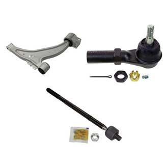 MOOG® - Front Passenger Side Lower Control Arm and Tie Rod End Kit