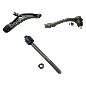 MOOG® - Front Passenger Side Lower Control Arm and Tie Rod End Kit