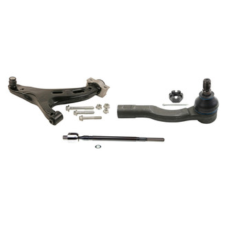 MOOG® - Front Passenger Side Lower Control Arm and Tie Rod End Kit