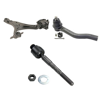 MOOG® - Front Passenger Side Lower Control Arm and Tie Rod End Kit