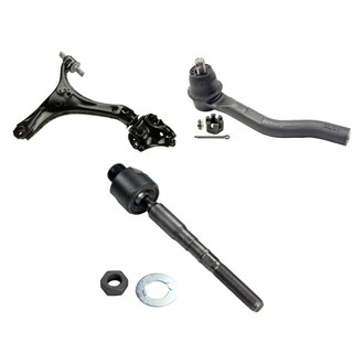 MOOG® - Front Passenger Side Lower Control Arm and Tie Rod End Kit