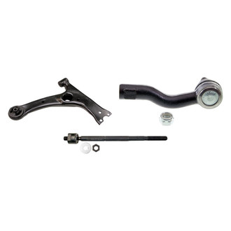 MOOG® - Front Passenger Side Lower Control Arm and Tie Rod End Kit