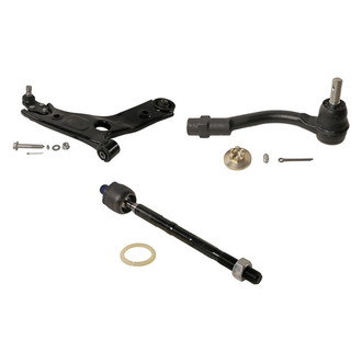 MOOG® - Front Passenger Side Lower Control Arm and Tie Rod End Kit