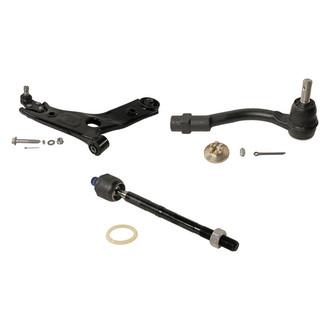 MOOG® - Front Passenger Side Lower Control Arm and Tie Rod End Kit