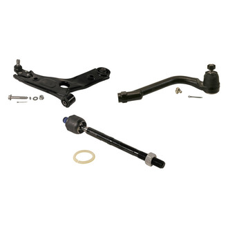 MOOG® - Front Passenger Side Lower Control Arm and Tie Rod End Kit