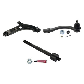 MOOG® - Front Passenger Side Lower Control Arm and Tie Rod End Kit