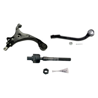 MOOG® - Front Passenger Side Lower Control Arm and Tie Rod End Kit