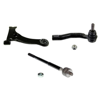 MOOG® - Front Passenger Side Lower Control Arm and Tie Rod End Kit