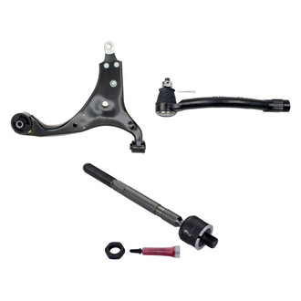 MOOG® - Front Passenger Side Lower Control Arm and Tie Rod End Kit