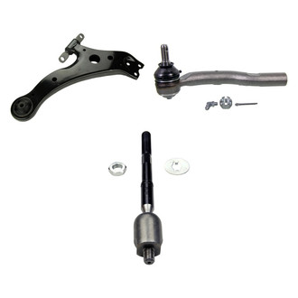 MOOG® - Front Passenger Side Lower Control Arm and Tie Rod End Kit