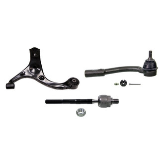 MOOG® - Front Passenger Side Lower Control Arm and Tie Rod End Kit