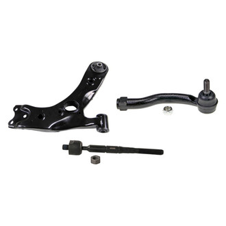 MOOG® - Front Passenger Side Lower Control Arm and Tie Rod End Kit