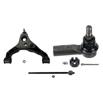MOOG® - Front Passenger Side Lower Control Arm and Tie Rod End Kit