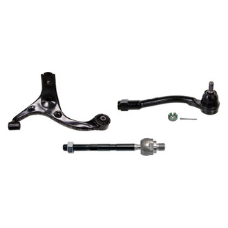 MOOG® - Front Passenger Side Lower Control Arm and Tie Rod End Kit