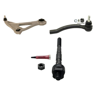 MOOG® - Front Passenger Side Lower Control Arm and Tie Rod End Kit