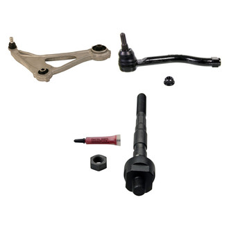 MOOG® - Front Passenger Side Lower Control Arm and Tie Rod End Kit