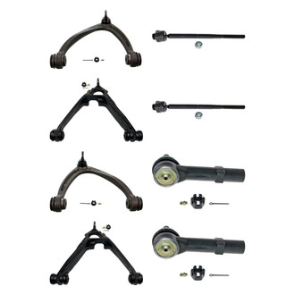 MOOG® - Front Lower and Upper Control Arm with Ball Joint and Tie Rod End Kit