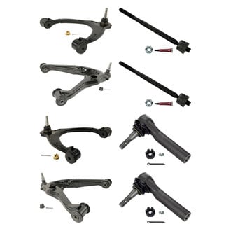 MOOG® - Front Lower and Upper Control Arm with Ball Joint and Tie Rod End Kit
