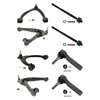 MOOG® - Front Lower and Upper Control Arm with Ball Joint and Tie Rod End Kit