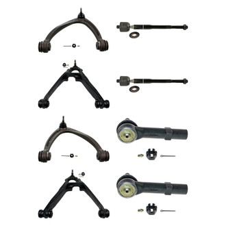 MOOG® - Front Lower and Upper Control Arm with Ball Joint and Tie Rod End Kit