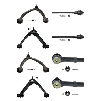 MOOG® - Front Lower and Upper Control Arm with Ball Joint and Tie Rod End Kit