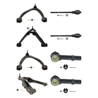 MOOG® - Front Lower and Upper Control Arm with Ball Joint and Tie Rod End Kit