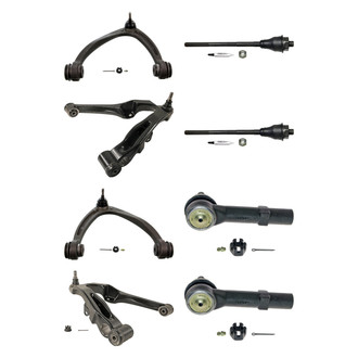 MOOG® - Front Lower and Upper Control Arm with Ball Joint and Tie Rod End Kit