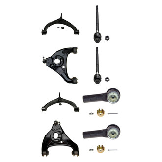 MOOG® - Front Lower and Upper Control Arm with Ball Joint and Tie Rod End Kit